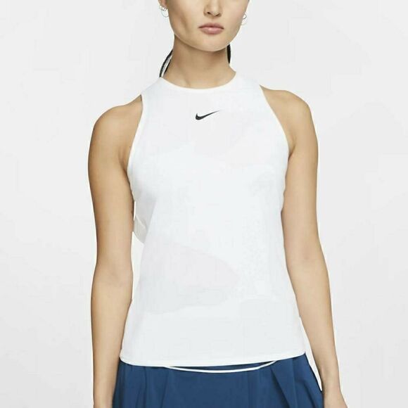 Nike Air Court Open Back Tank Top White Women's - Picture 2 of 7